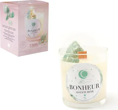 Image de Kit Diy Bougie Lithotherapie Aventurine - Graine Creative
