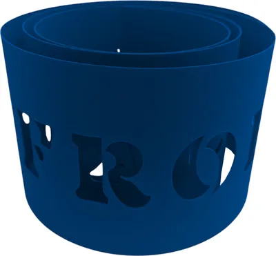 Produktbild von zaun|zu PREMIUM Frohe Weihnachten Sichtschutzstreifen Enzianblau 2,55m