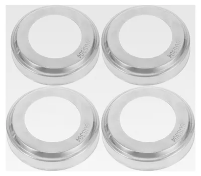 Produktbild von 4 Stück Edelstahl-Rosetten für Handlaufabdeckungen von Poolleitern für 51 mm Rundrohre, korrosionsbeständig, Ersatzteile für Poolgeländer und Spa-Handläufe