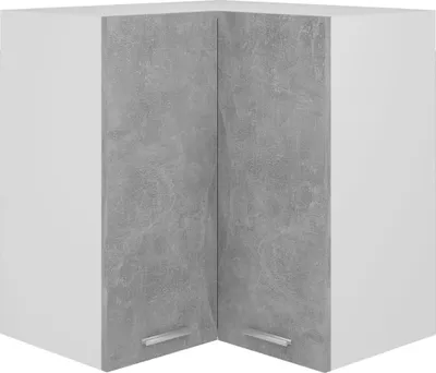 Produktbild von Eckhängeschrank Lyon Betongrau 57x57x60 cm Holzwerkstoff