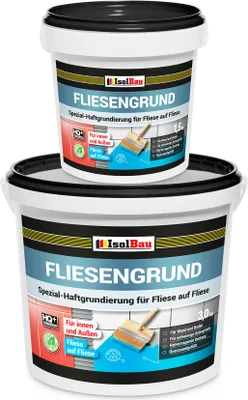 Produktbild von Isolbau Fliesengrund Blau 4,5 kg - Fliese auf Fliese Grundierung für Wand- & Bodenfliesen im Innen- & Außenbereich