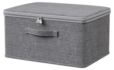 Produktbild von Abschließbare Box, 40 x 30 x 21 cm, Kühlschrankschloss, abschließbare Kühlschrankbox, große Medikamentenbox, Box mit