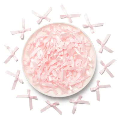 Produktbild von Mini Weihnachtsstrick, Perzichrosa, 100 Stück, Geschenkdeko