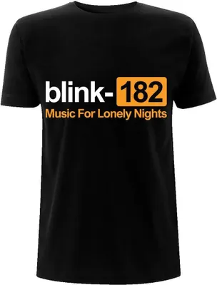Image de Blink 182 - "Lonely Nights" T-shirt Homme/Femme Unie RO2967 (M) (Noir/Orange)