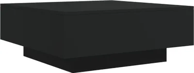 A product image of a black coffee table.