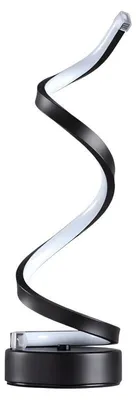 Image de Verk 12356 Lampe de chevet LED design en spirale, noire