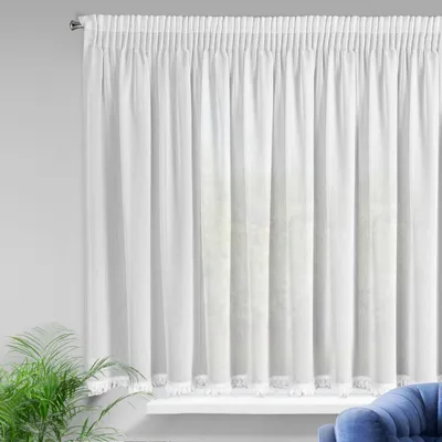 Produktbild von Gardine ELENA weiß 300x150 cm Kräuselband