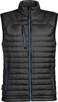 Image de Stormtech - Gilet "Gravity" Matériau thermique pour homme PC5060 (M) (Noir/bleu mer)