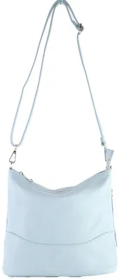 Imagen del producto de Bolso de hombro Giuliano Dewi - Azul claro - Fabricado en Italia