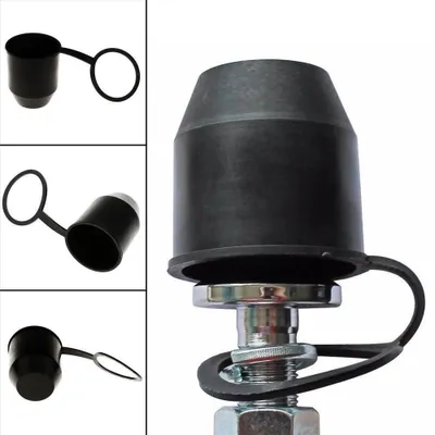 Produktbild von 10 Stück Anhängerkupplung Schutzkappe mit Sicherungsring AHK Kappe | Anhängervorrichtung Abdeckkappe schwarz | Kugelschutzkappe | Universal Abdeckung für PKW Anhängerkupplungen | Witterungsbeständig
