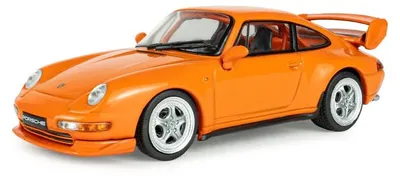 Immagine prodotto di Modello in metallo, Porsche 911 (993) RS Clubsport, anno 1995, colore arancione, scala 1:43