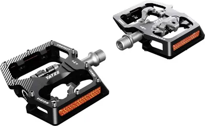 Produktbild von Tatze CONTACT COMBI Vision Hybridpedal - Flatpedal & Klickpedal Schwarz