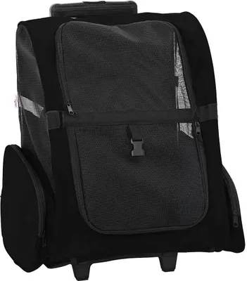 Obrázek produktu pro Vozík pro domácí mazlíčky 3 v 1 Design Černý 48 x 32 x (57-106) cm Oxfordská látka