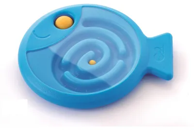Produktbild von Weplay KF0006 Tricky Fish Balance Fisch, blau mit 2 Kugeln, blau