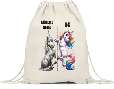 Produktbild von Andere Omis Du Einhorn Turnbeutel Omi Geschenk Humorvolle Großmutter