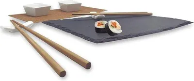 Produktbild von Famanu Sushi Set - Essstäbchen und Servierbrett