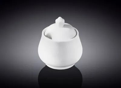 Zdjęcie produktu dla Cukiernica Wilmax 340 ml, biała porcelana WL-995019/1C