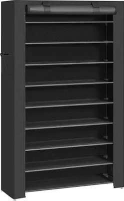 Produktbild von Schuhregal - 40 Paar Schuhe - 88x160x28 cm - schwarz