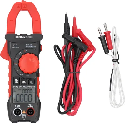 Obrázek produktu pro Měřicí zařízení, AC/DC 600V, 600A, klešťový multimetr, klešťový multimetr