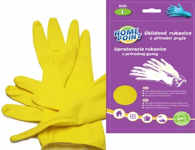 Produktbild von Haushalts-Handschuh 'Prima' Größe L blau Latex