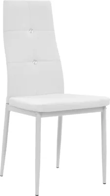 Obrázok produktu pre vidaXL Stoličky do jedálne 2 ks. Biela Imitácia kože