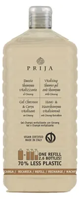 Productafbeelding van Huid- en haarshampoo "Prija" 1000 ml, "vitaliserend", navulfles