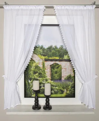 Produktbild von Home Wohnideen Raffgarnitur Batist 125 x 75 cm Weiss