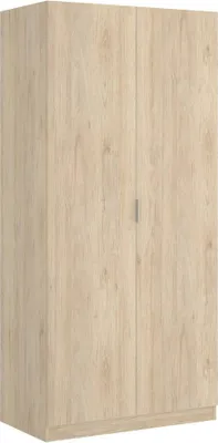 Immagine prodotto di Dmora Guardaroba 2 Ante Artu 52x184h cm Marrone Rovere, Appendiabiti 2 Ante
