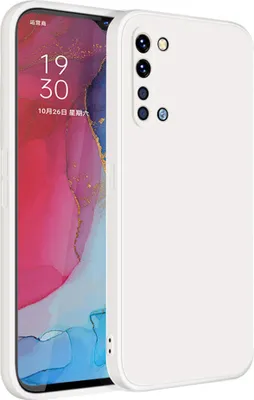 Produktbild von OPPO Find X2 Lite Hülle, LaimTop Slim Liquid Silikon Gel Gummi Schutzhülle für OPPO Find X2 Lite Weiß