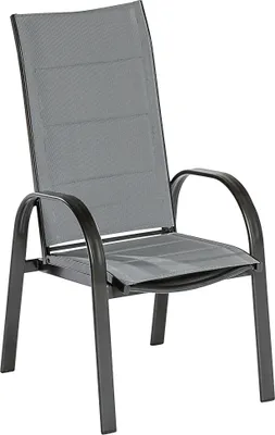 Produktbild von Merxx Sessel "Marini" 2er Set - Aluminiumgestell mit Textilbespannung grau