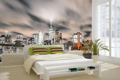 Produktbild von Vlies Fototapete INNENSTADT VON MANHATTAN 375 x 250 cm (inkl. Kleister) - Vlies Tapete, Wandtapete, Wandbilder - Tapete für Wohnzimmer Schlafzimmer, Büro, Küche - Montagefertig
