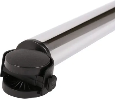 Produktbild von Tischbein Möbelbein Tischfuss Möbelfuss auf Rolle mit Bremse 710mm ø 50mm Chrom glänzend