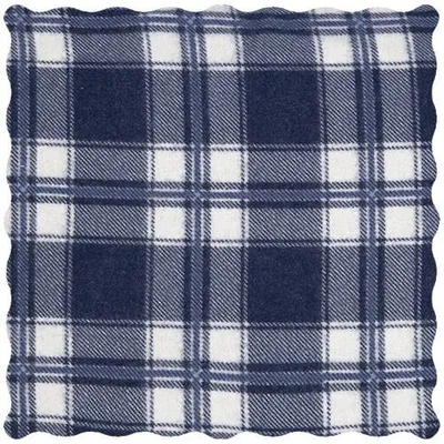 Produktbild von Zirbenkissen ca. 30x30cm - Flanell blau - Zirbenholzspäne im Zirbenholzkissen