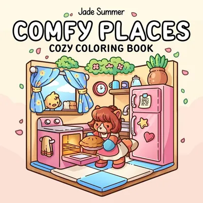 Produktbild von Comfy Places Malbuch Erwachsene & Teenager – Cozy Katzen Ausmalbuch