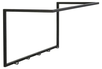 Immagine prodotto di Pomax Eszential, gancio a parete, nero, L 60 x P 30 x H 30,5 cm