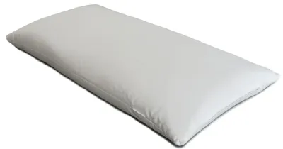 Produktbild von Bio-Dinkelspelzkissen 40x80cm, Köper-Baumwolle weiß, Schlafkissen mit Bio-Dinkelspelz, direkt befüllt