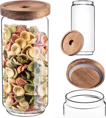 Imagen del producto de Recipientes de vidrio KADAX con tapa, 950 ml