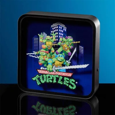 Obrázek produktu pro Numskull Stolní lampa TMNT: Logo z akrylu, výška 20 cm