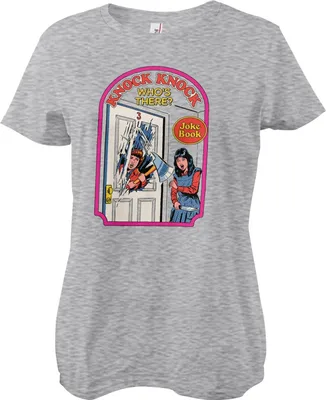 Produktbild von Knock Knock Who's There Girly Tee - Large - HeatherGrey