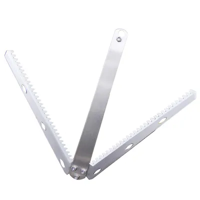Produktbild von Unkrautmesser zum Angeln, Edelstahl, zusammenklappbar, Mähausrüstung, Angelbedarf (Silber)
