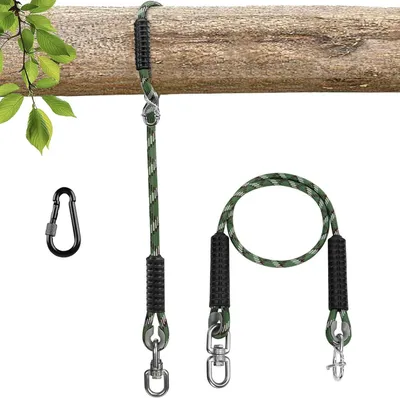 Imagen del producto de Columpio de cuerda para árboles, ajustable, de 120 cm, para uso en exteriores
