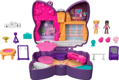 Immagine prodotto di Cofanetto Polly Pocket loop glitterato, incl. 2 figure e accessori