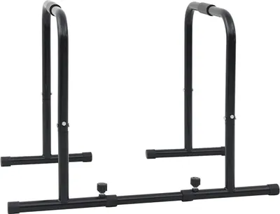 Produktbild von vidaXL Dip-Stange Schwarz 116 x 66 x 74,5 cm Pulverbeschichteter Stahl