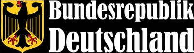 Produktbild von vianmo Holzschild 10x27 cm Bundesrepublik Deutschland