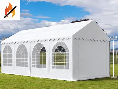 Produktbild von Partyzelt 4x8m Profi - Weiß