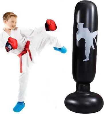 Produktbild von Famanu Aufblasbare Boxsack 160 cm - Ideal für Kinder