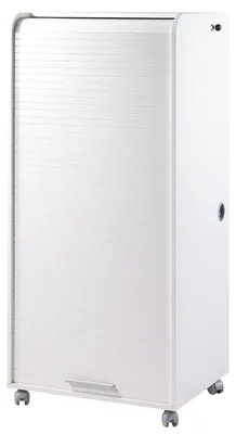 Produktbild von SIMMOB Mobiler Schreibtisch Sekretär Computertisch mit Laufrollen 139,9 x 64,2cm, Farbe:Weiß