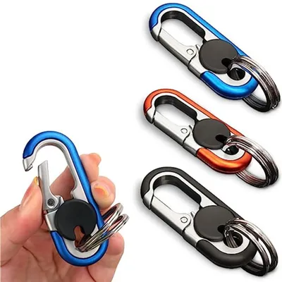 Immagine prodotto di SolidKeus - Set di 3 portachiavi multifunzionali con 6 anelli