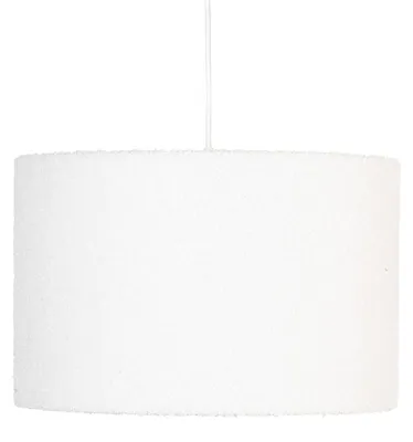Image de Atmosphera créateur d'intérieur - Suspension bouclette tina blanc d37cm