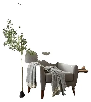 Imagen del producto de Árbol de olivo artificial, diseño realista, decoración versátil, color verde